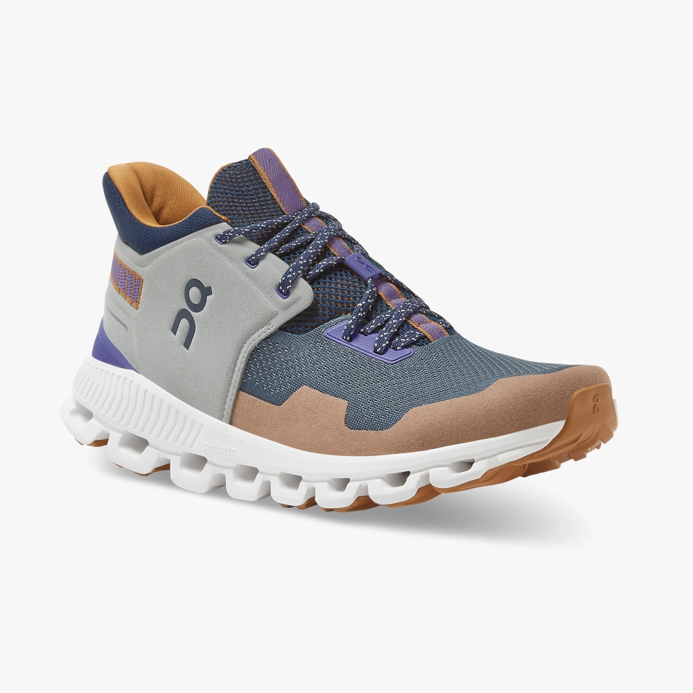 Cloud Hi Edge: Zand & Bruin, Rennen in Zwitserland! Sale! Snel bestellen, trendy sneakers voor heren!